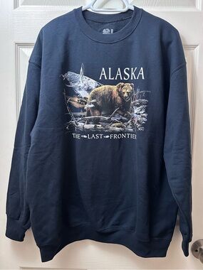 Vintage Alaska Sweatshirt Denali Crewneck Alaska National Park Sweater Pullover